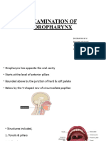 Examination of Oropharynx