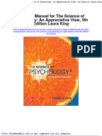 Solution Manual for the Science of Psychology an Appreciative View 5th Edition Laura King