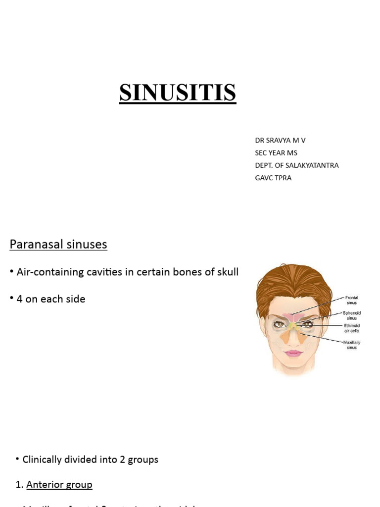 Frontal Sinusitis | PDF | Human Nose | Anatomy