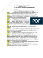 Law On Obligations and Contracts Quiz Compress