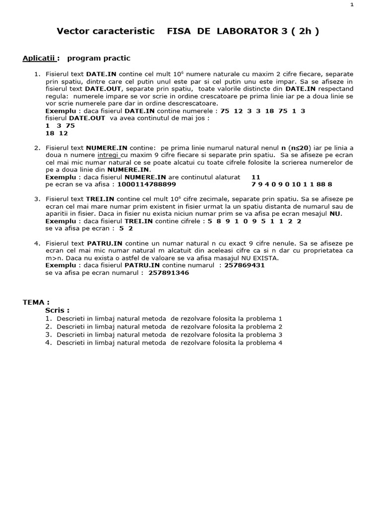 Fisa 3 | PDF