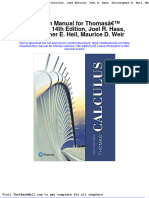 Solution Manual For Thomas Calculus 14th Edition Joel R Hass Christopher e Heil Maurice D Weir