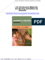 Test Bank For Introductory Maternity and Pediatric Nursing 2nd Edition by Klossner