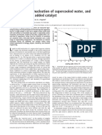 Heterogeneous Nucleation of Supercooled Water and The Effect of An Added Catalyst