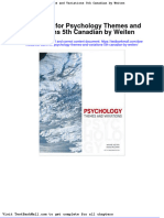 Test Bank For Psychology Themes and Variations 5th Canadian by Weiten