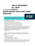 2023 Revised Reviewed Exam of All Hesi Fundamentals 2022 Exam Test Bank PDF