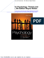 Test Bank For Psychology Themes and Variations 8th Edition Wayne Weiten