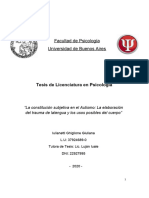 Facultad de Psicología Universidad de Buenos Aires