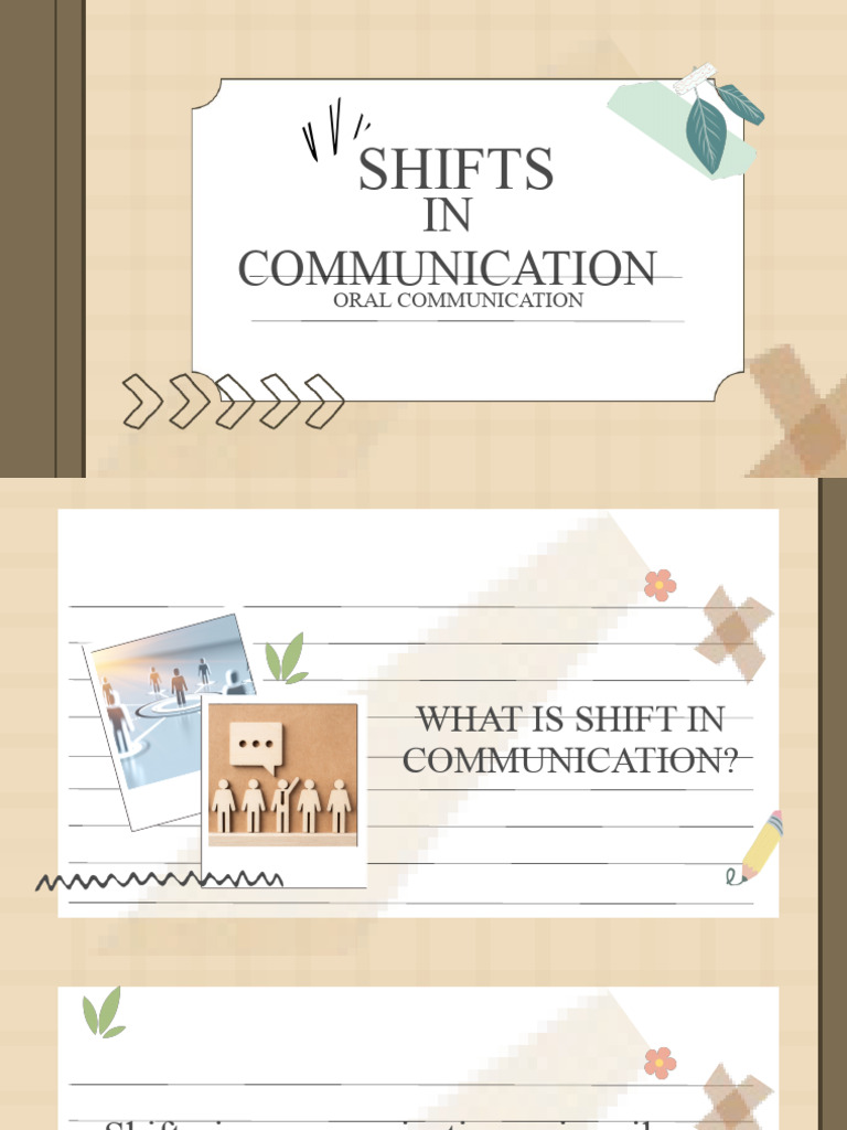 Effects of Communication Shifts | PDF | Communication | Sentence ...
