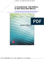 Test Bank For Investments 12th Edition Zvi Bodie Alex Kane Alan Marcus