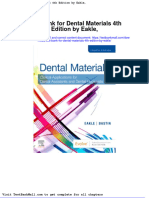 Test Bank For Dental Materials 4th Edition by Eakle