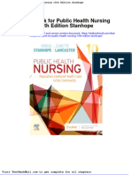 Test Bank For Public Health Nursing 10th Edition Stanhope