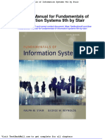 Solution Manual For Fundamentals of Information Systems 9th by Stair