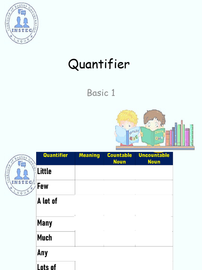 Quantifiers Practice and Exercises | PDF