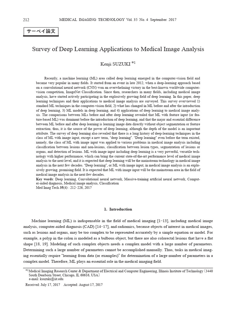 Survey On DeepLearning Medical Image Analysis MIT2017-1 | PDF | Deep ...