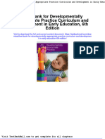 Test Bank For Developmentally Appropriate Practice Curriculum and Development in Early Education 6th Edition