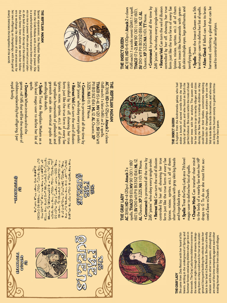 The fae queens old school essentials pdf
