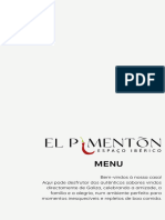 Menu El Pimentõn Espaço Ibérico