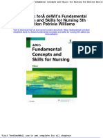 Test Bank For Dewits Fundamental Concepts and Skills For Nursing 5th Edition Patricia Williams