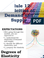 Module 12 Elasticities of Demand and Supply