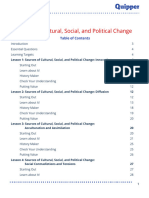 UCSP Unit 17 Cultural Social and Political Change