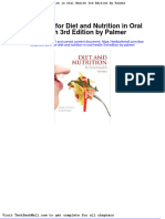 Test Bank For Diet and Nutrition in Oral Health 3rd Edition by Palmer