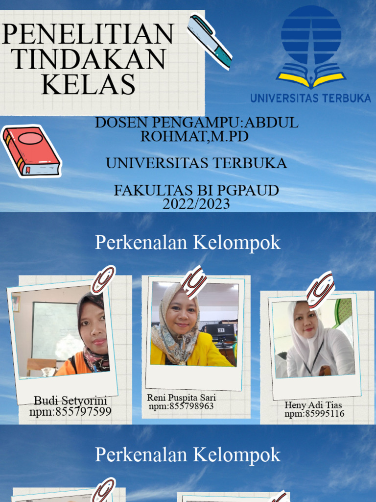Manfaat dan Karakteristik PTK untuk Guru | PDF | Karier & Perkembangan ...