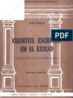 Juan Bocsh - Cuentos Escritos en El Exilio