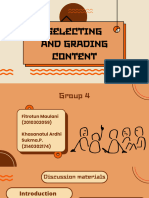 Selecting and Grading Content-Group 4