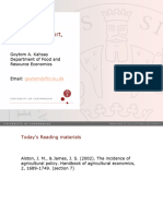 Lecture 4 - Agri Support Policy