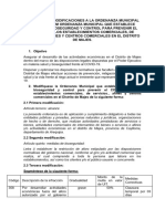 Proyecto de Modificaciones A La Ordenanza Municipal N2