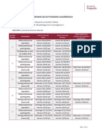 Cronograma de Actividades