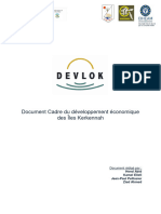 Document Cadre Du Développement Économique Des Îles Kerkennah