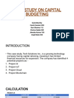 Case Study On Capital Budgeting