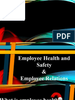 EMPLOYEE AND HEALTH RELATIONS