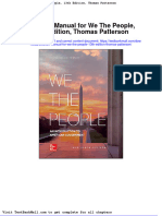 Solution Manual For We The People 13th Edition Thomas Patterson