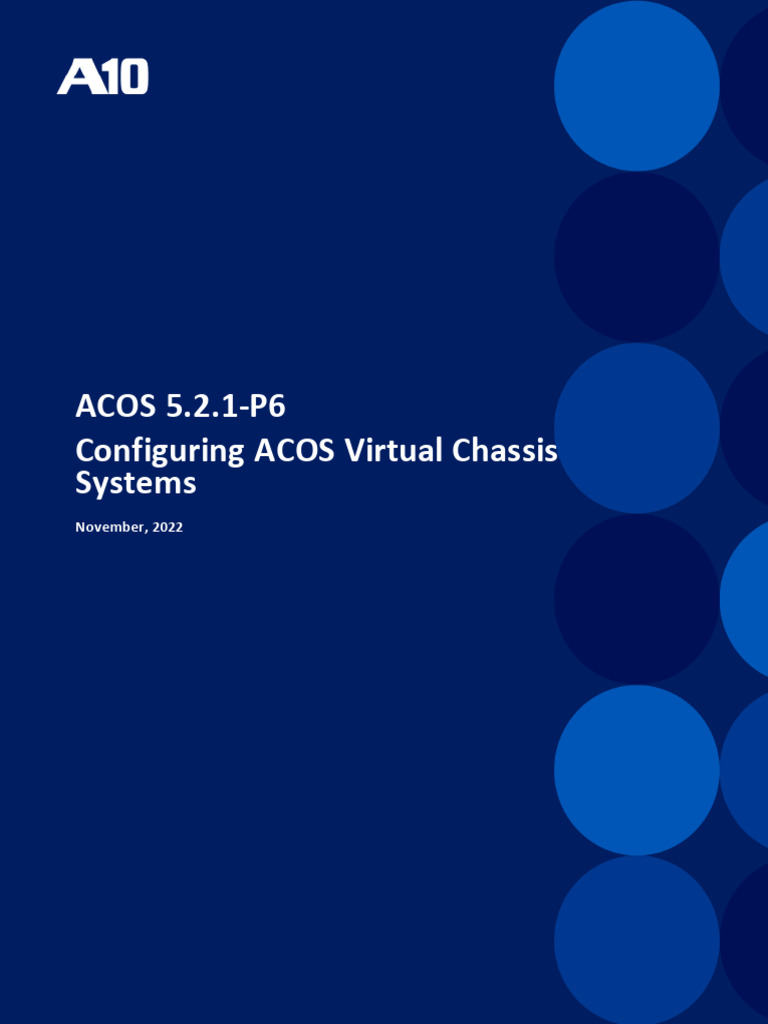 Configuring ACOS Virtual Chassis Systems | PDF | Command Line Interface ...