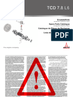 TCD 7.8 L6 TCD 7.8 L6 TCD 7.8 L6: Lista de Piezas de Repuesto