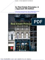 Test Bank For Real Estate Principles A Value Approach 5th Edition