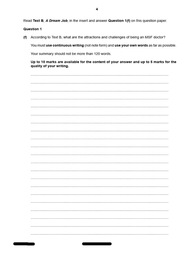 Summary class practice question pdf