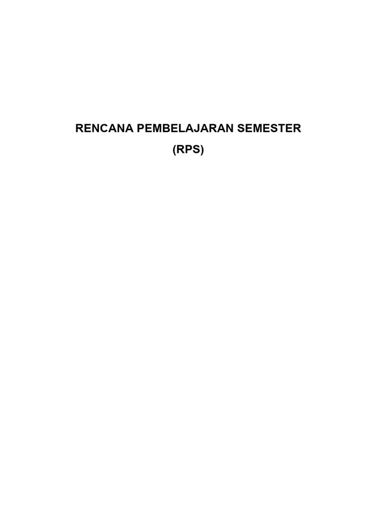 RPS Pendidikan Agama Islam STAI Bawean | PDF | Sains & Matematika