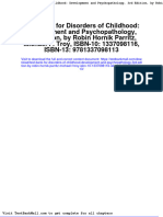 Test Bank For Disorders of Childhood Development and Psychopathology 3rd Edition by Robin Hornik Parritz Michael F Troy Isbn 10 1337098116 Isbn 13 9781337098113