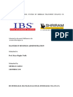 Project Report ON Management Control System of Shriram Transport Finance Co. LTD (STFC)