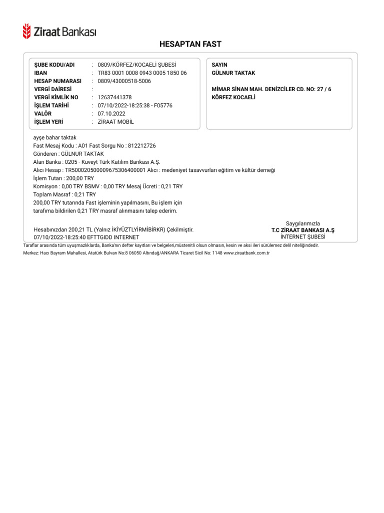 Dekont 1 | PDF