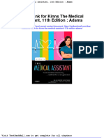 Test Bank For Kinns The Medical Assistant 11th Edition Adams