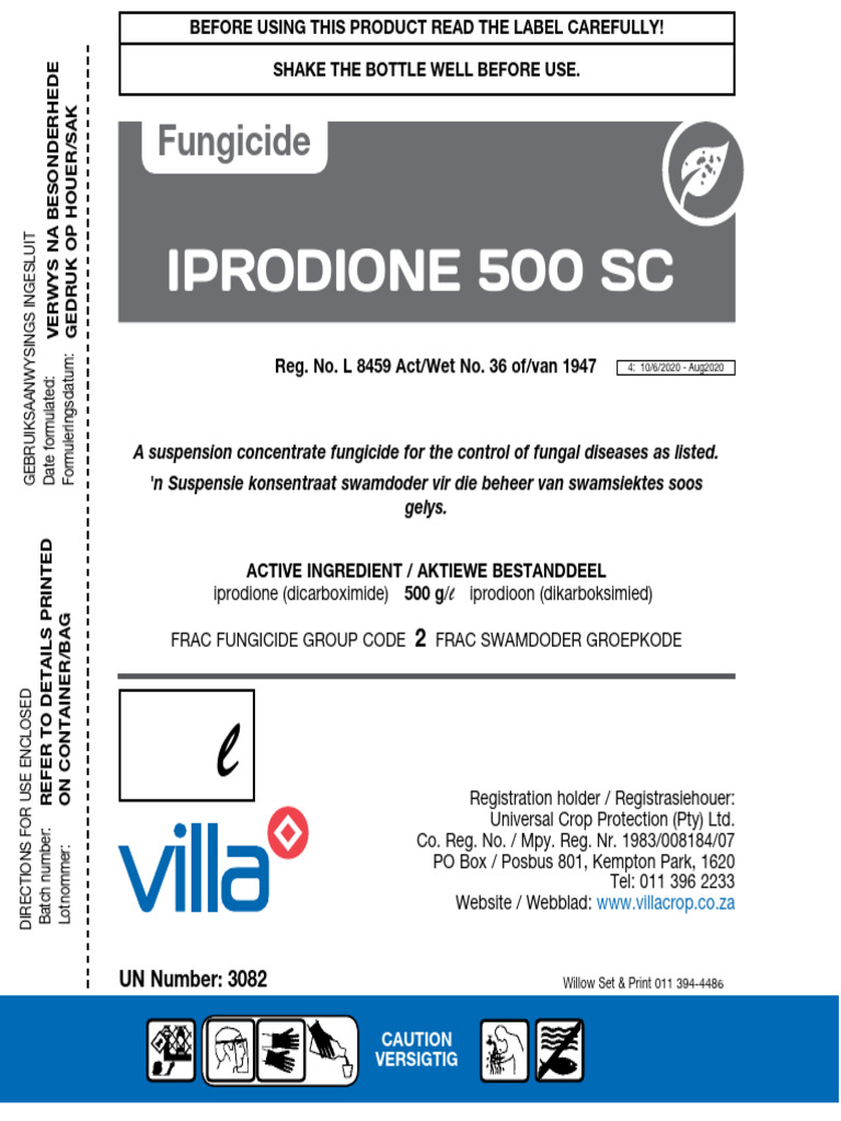 Iprodione 500 SC E Aug2020 UCP PDF