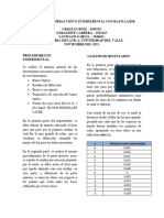 Fenómeno de Difracción e Interferencia Con Rayo Laser