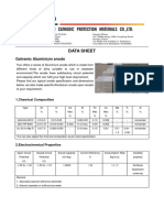 Aluminium Anode Data Sheet