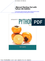Solution Manual Starting Out With Python 4th Edition