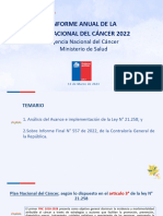 Archivo - Informe Anual de La Ley Nacional Del Cáncer Chile 2022